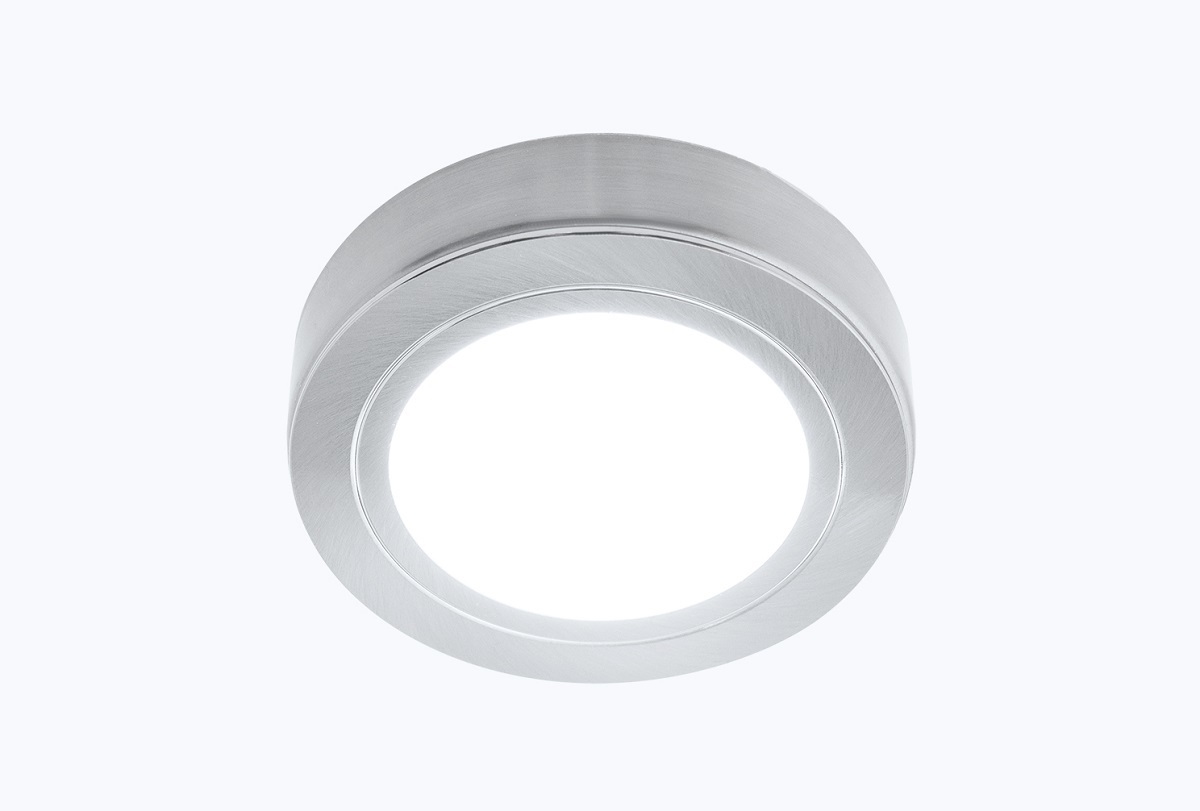 <span style="font-weight: bold;">НАКЛАДНОЙ LED светильник D66, 12В, 3.2Вт, 6500К, никель матовый</span>