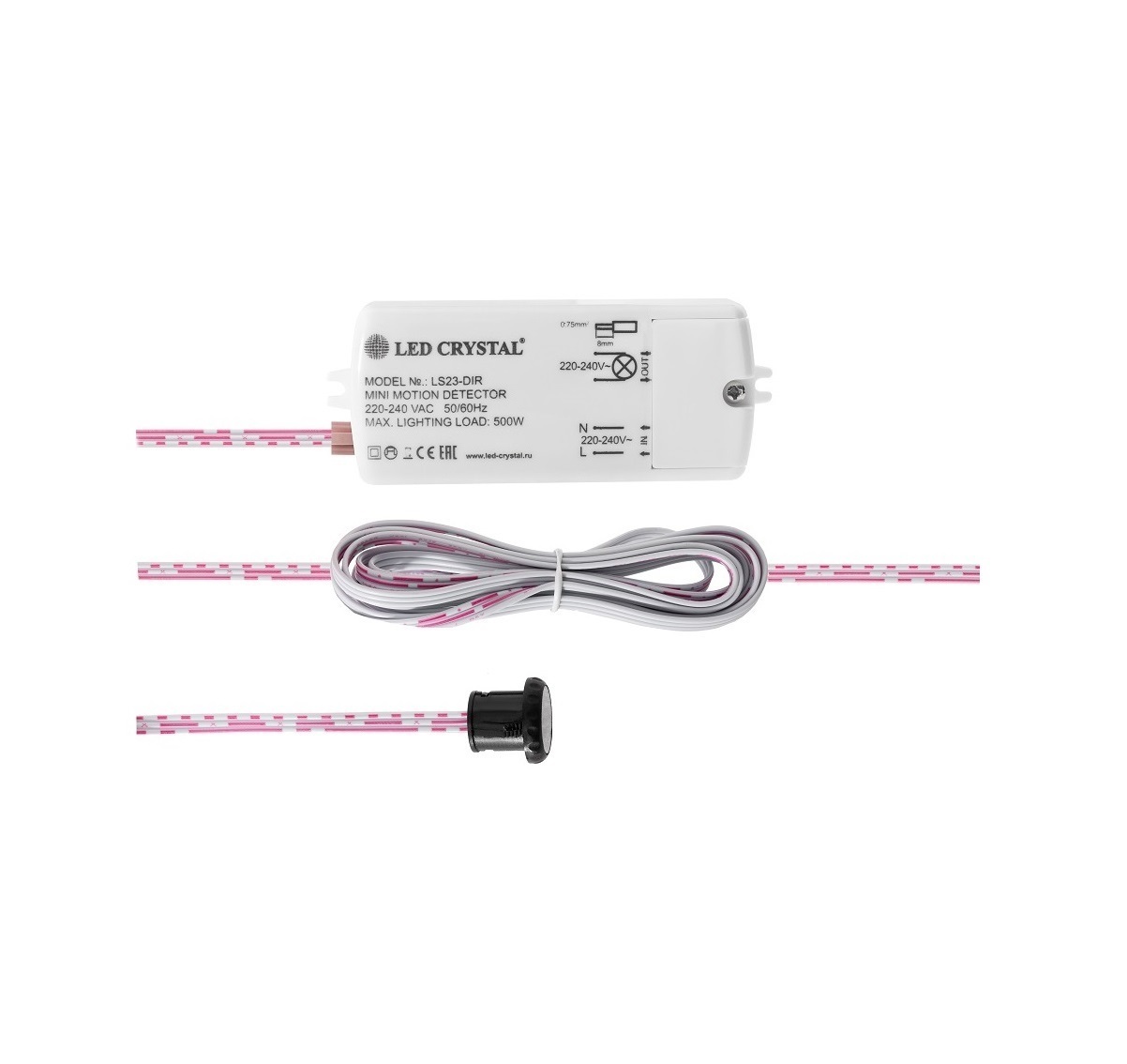 <span style="font-weight: bold;">ВЫКЛЮЧАТЕЛЬ ИК СЕНСОРНЫЙ "DOOR" 220-240В, 500Вт, IP20</span><br>